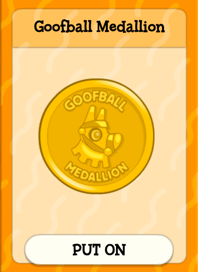 Goofball medallion